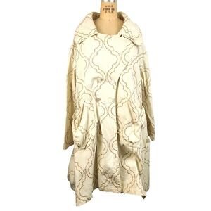 Krista Larson | Ivory Embroidered Coat |Wearable Art